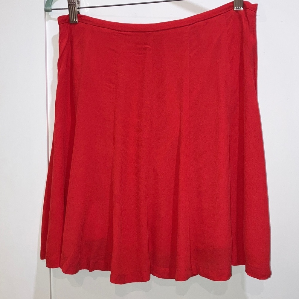 Vintage made in Canada W30 Vibrant Red Skater Skirt